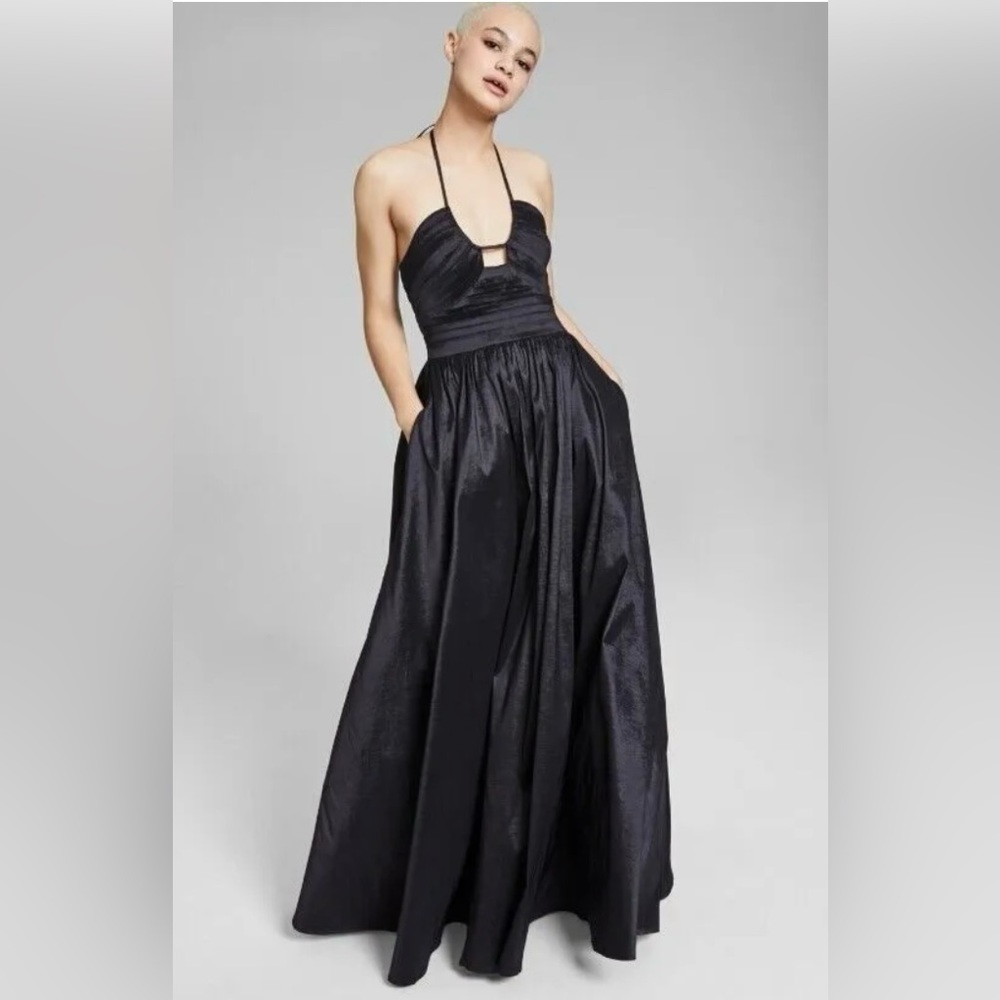 NWOT B.Darling Black Taffeta Gown Size 0